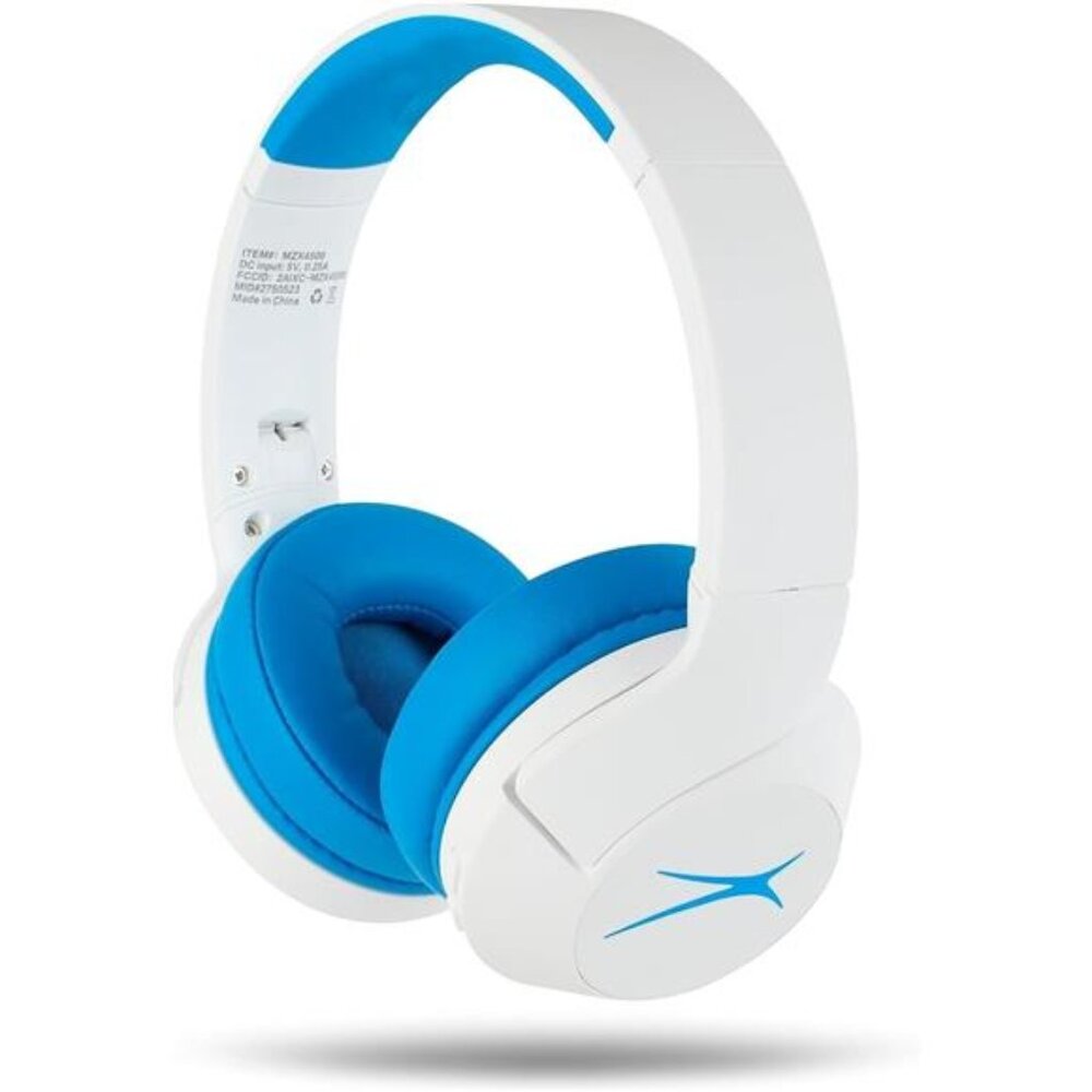 Altec Lansing Kid Safe Noise Cancelling Wireless Headphones Whiteout Wave (Blue)